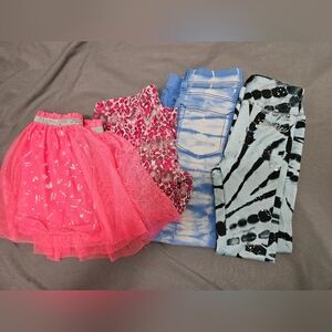 Girls Bundle Of 4 Bottoms 3 Pants/1skirt!